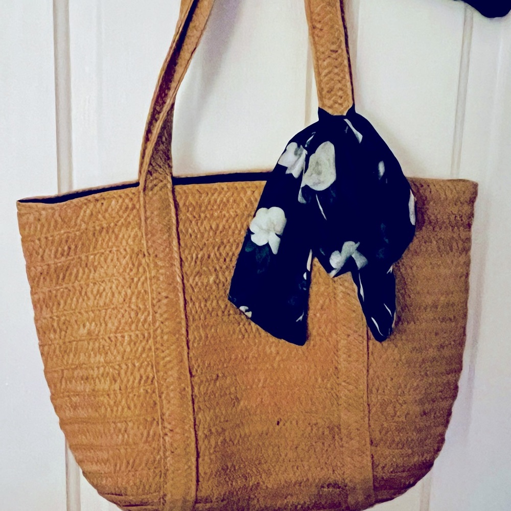 Draper James, small straw tote